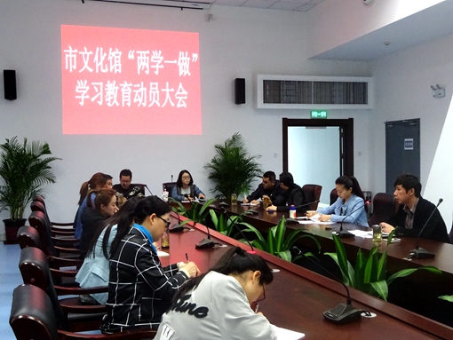 合肥市文化馆召开“两学一做”学习教育动员会