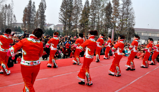 肥西柿树岗乡首办乡级广场舞蹈大赛